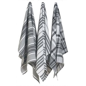 ENS. 3 LINGES VAISSELLE XL NOIR