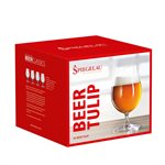 ENS. 4 VERRES À BIÈRE TULIPE