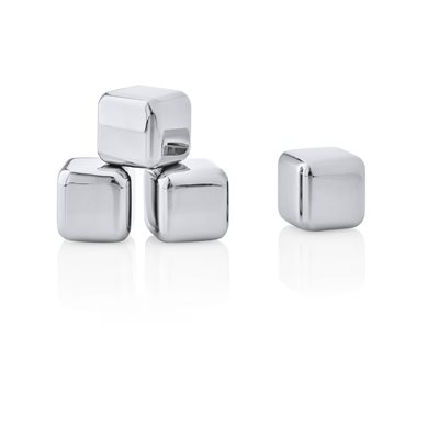 ENS 4 CUBES À GLACE ACIER INOX ENS 4 CUBES À GLACE ACIER INOX